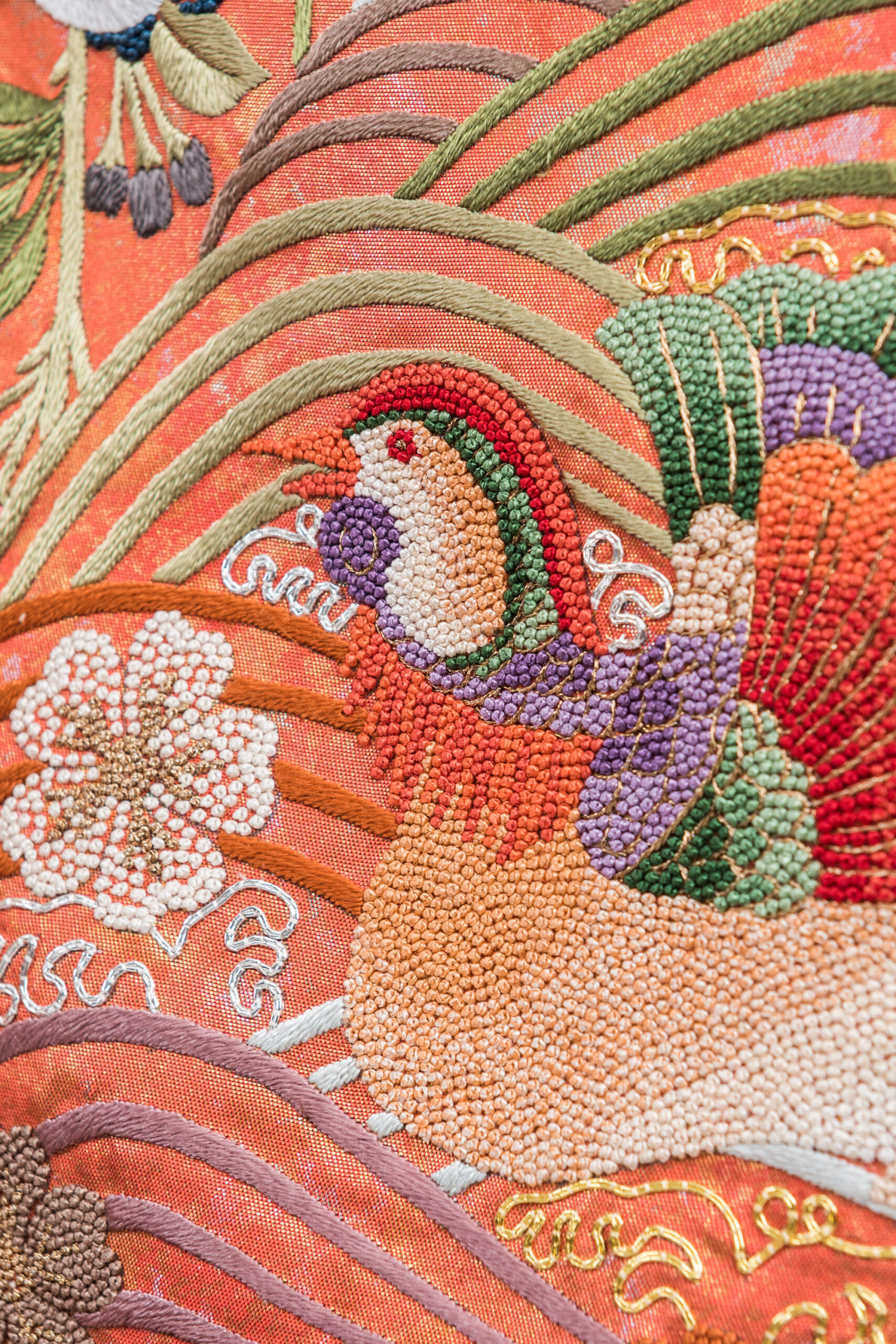 絵画刺繍年代物です。 （相良刺繍（サガラ刺繍）のやり方は