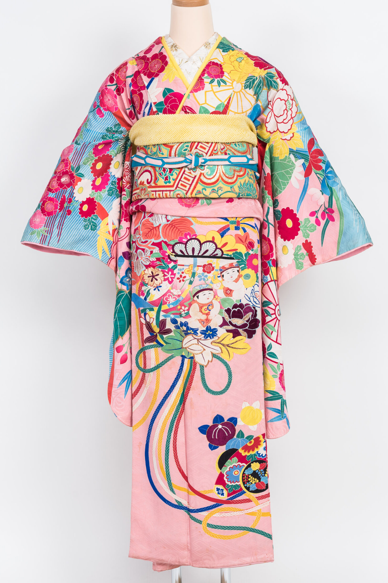 七五三　帯　十三参りにも 楽天市場】結び帯 七五三 十三参りに 子供振袖用 日本製 金襴