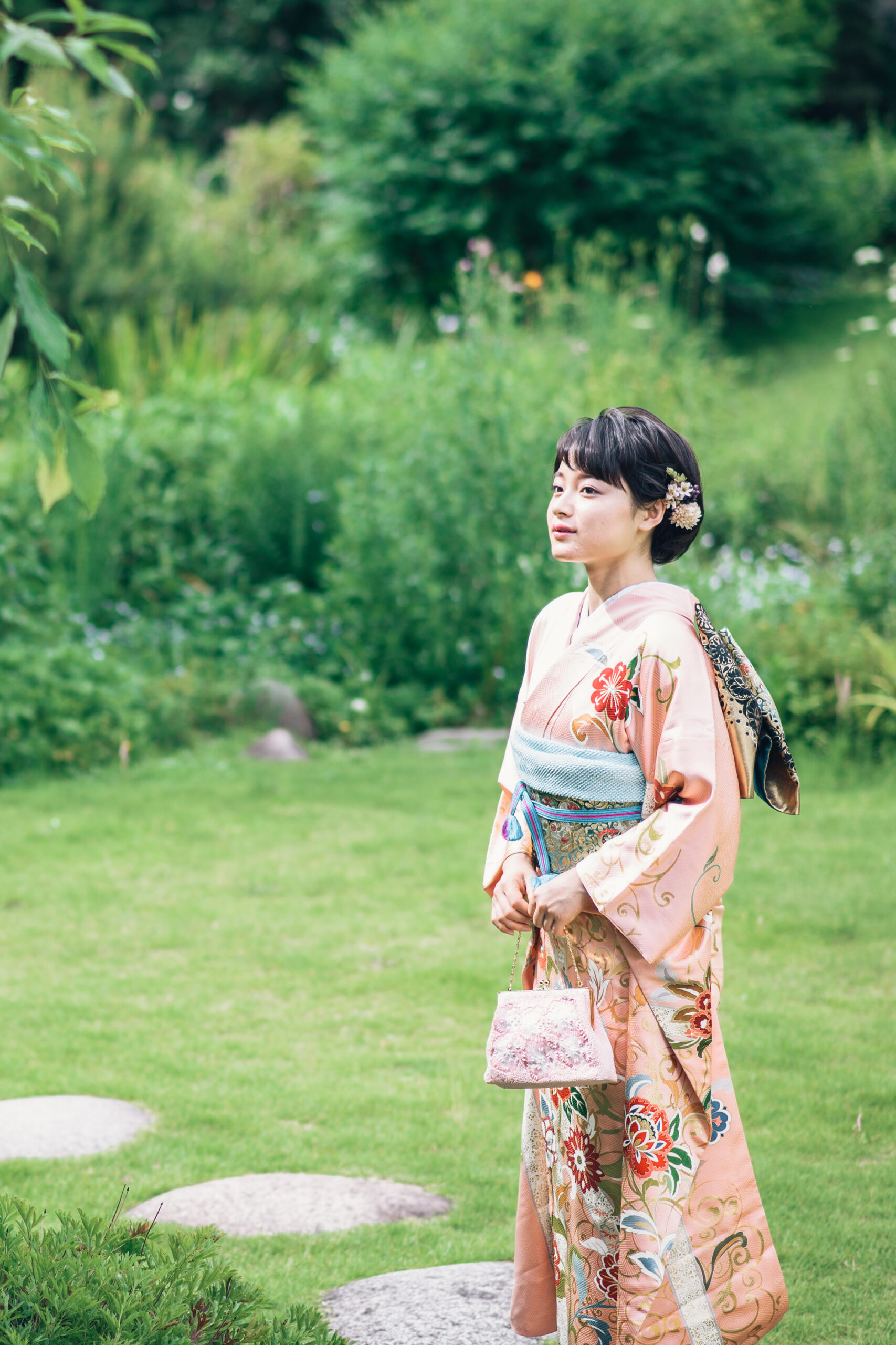 総絞り 振袖 十三詣り 成人式 フルセット 正絹 パステルカラー 2024