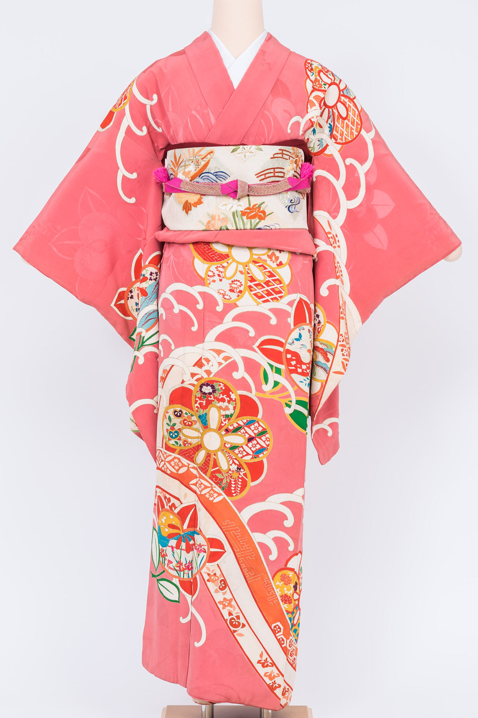 振袖すいわ屋絞り金箔刺繍橘