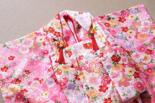 408ag109■七五三 アンティーク着物&アンティーク丸帯■状態良好 408ag109□七五三 アンティーク着物&アンティーク丸帯□状態良好