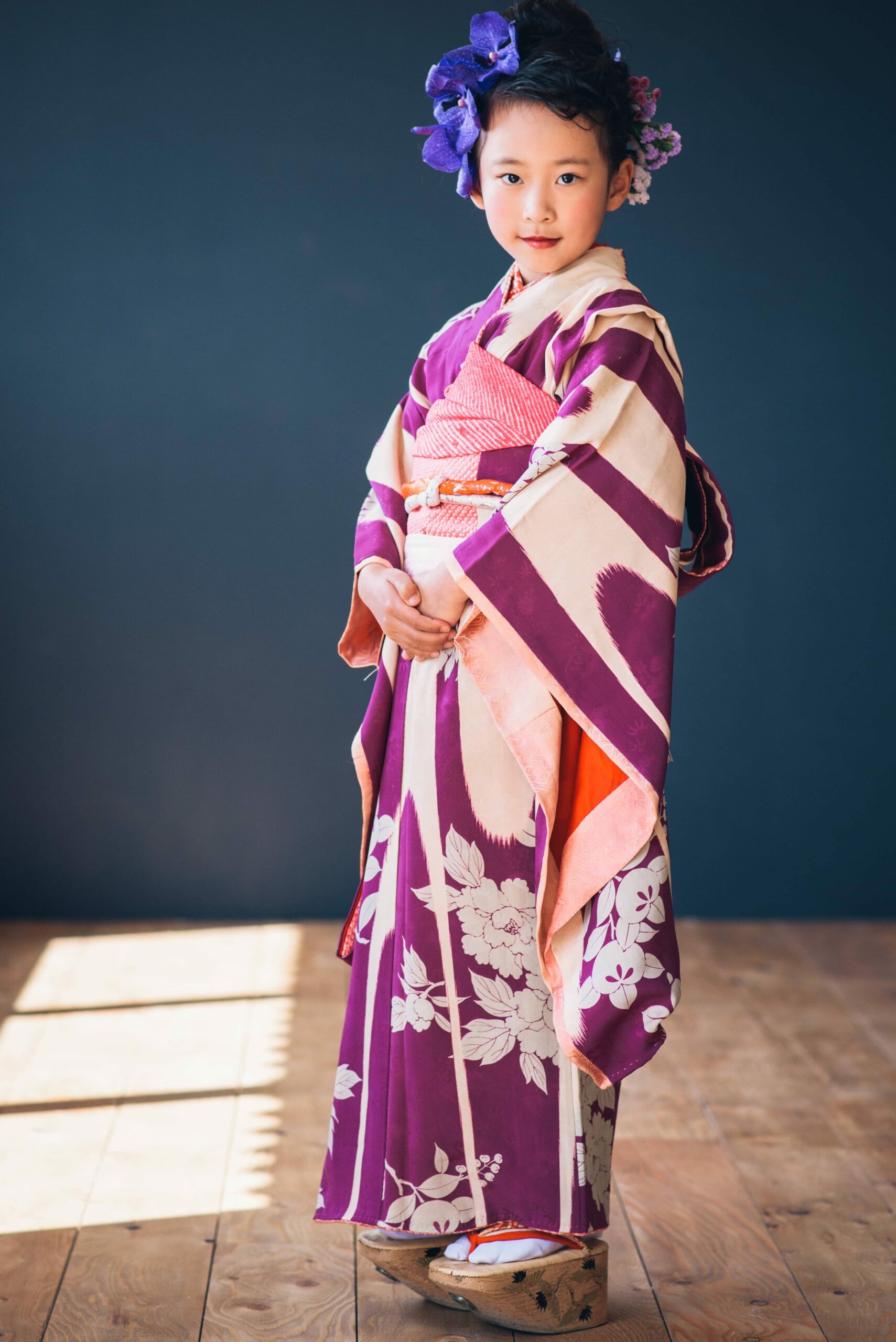 アンティーク 子供 着物 七五三 フルセット 五歳〜七歳 桐の花 正絹 ショール アンティーク 子供 着物 七五三 フルセット 五歳〜七歳 桐の花 正絹